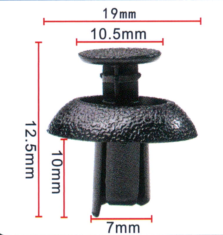 7mm Water tank guard clip for Toyota