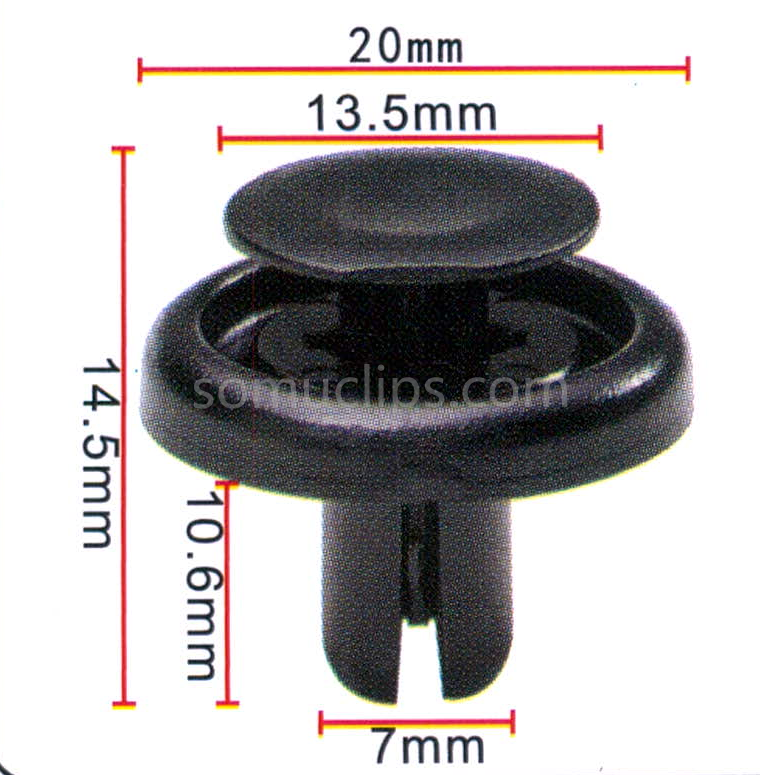 Car clips bumper engine splash shield fastener for Toyota