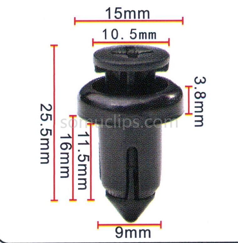 Plastic clips bumper universal fastener for Toyota for Honda