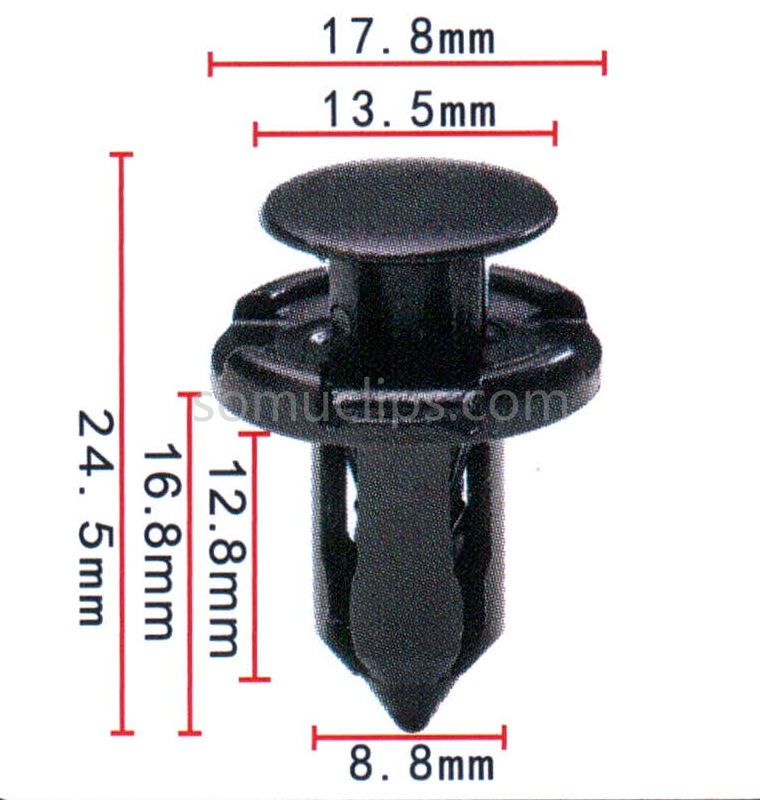 9mm Universal bumper fender clips for Honda for Mitsushi