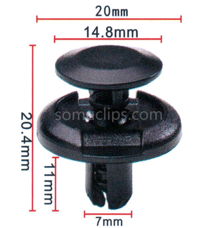 Car bumper fastener rivet fastener engine hood door decorative panel clip fit for Toyota and BMW