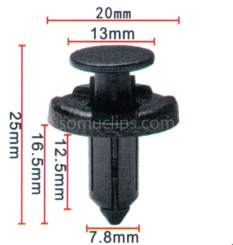 Applicable to the front and rear bumper mudguard rivet clips of Toyota, Nissan and Infiniti cars 11296-AG000