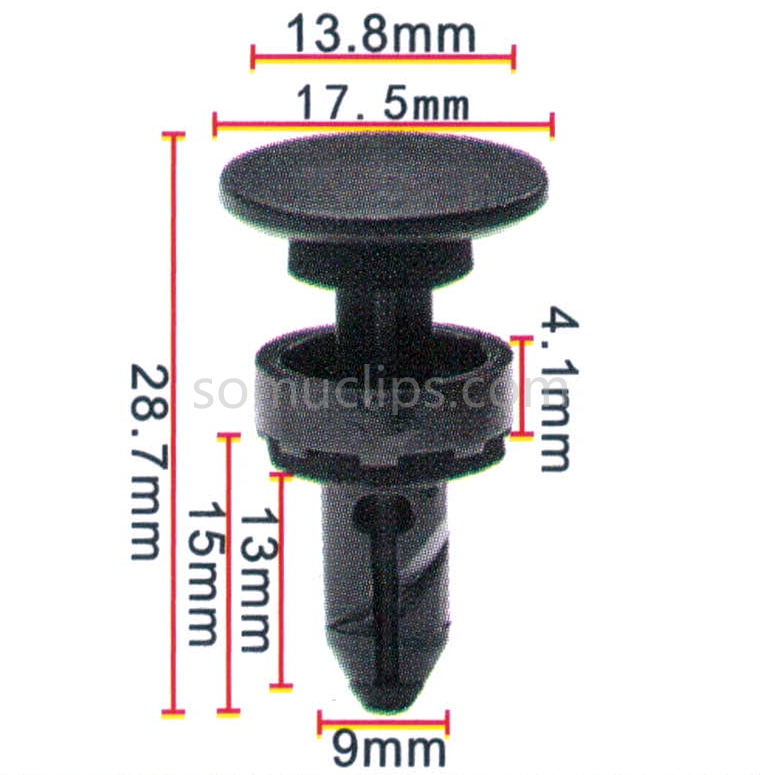 Sunroof deflector front windshield car retainer clips for Honda