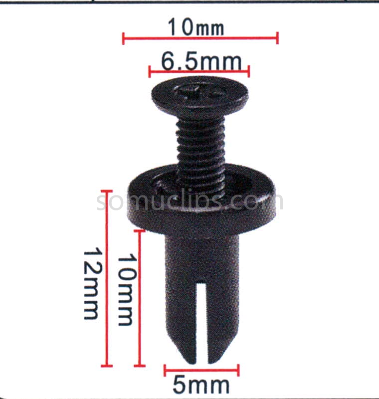 Grille clips automotive fasteners for Mazda